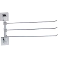 Полотенцедержатель Savol S-06503A 35 см, поворотный, тройной, хром