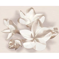 Панно Amati Plumeria Beige из 2 частей 40,2x50,5