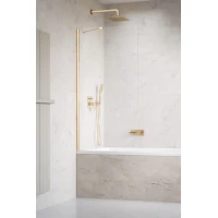 Шторка на ванну Radaway Idea Gold PNJ II 80 10001080-09-01 80 см, профиль золотой, стекло прозрачное