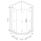 Душевой уголок 90x90 см Good Door Pandora PNT-90-T-CH прозрачное с рисунком - 2