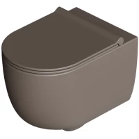 Унитаз подвесной Alice Unica 32254143 безободковый, торнадо, кофе матовый