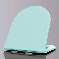 Сиденье для унитаза GID KR-33TIFM с микролифтом, бирюзовый матовый
