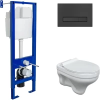 Комплект подвесной унитаз Berges Albit S + система инсталляции Berges Atom Line 410 042442