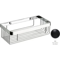 Полка для ванной Sanibano H277/MB 30 см, черный матовый