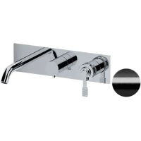 Смеситель для ванны Remer Atelier AL54D2CFP встраиваемый, черный хром матовый