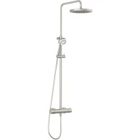 Душевая система Kludi Logo 68082N5-00 245 мм, с термостатом, никель матовый