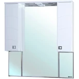 Изображение товара зеркальный шкаф 93x100 см белый глянец bellezza джулия 4611216000010