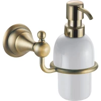 Дозатор для жидкого мыла Azario Elvia AZ-91112Q 320 мл, настенный, бронза 