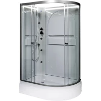 Душевая кабина 120x80x200 см Deto L520LNLED+GM прозрачное