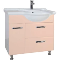 Тумба бежевый глянец/белый глянец 84 см Bellezza Балтика 4638915111076                 