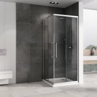 Душевой уголок 80x80 см Abber Schwarzer Diamant AG02080H прозрачное