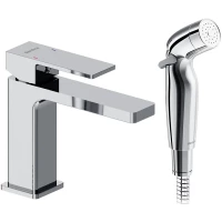 Смеситель для раковины Damixa Gala 530300000 с гигиеническим душем, без донного клапана, хром