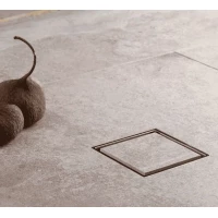 Душевой трап Pestan Confluo Standard Ceramic Gold 4 13000122 144x144/50 мм, с решеткой, под плитку, золотой