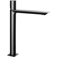 Смеситель для раковины Remer Edge EG512LXLCFP без донного клапана, черный хром матовый