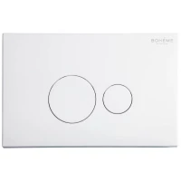Кнопка смыва Boheme 668-W для инсталляции, белый матовый