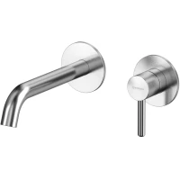 Смеситель для раковины Whitecross Y 2-Y1225NIB встраиваемый, без донного клапана, никель матовый