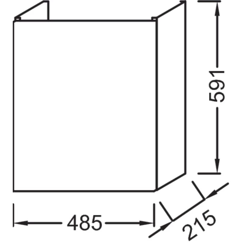 Тумба оливковый матовый с реверсивной дверцей 48,5 см Jacob Delafon Odeon Up EB863-M47