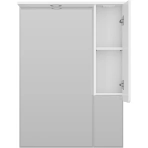 Изображение товара зеркальный шкаф misty чегет п-чег-02075-01п 74x100,1 см r, с подсветкой, выключателем, белый глянец
