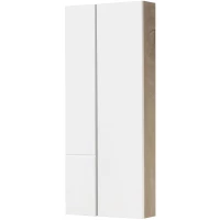 Модуль для зеркала 43x101 см дуб эндгрейн/белый матовый Акватон Мишель 1A244203MIX40