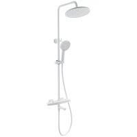 Душевая система Wonzon & Woghand Neo WW-B3046-A1-MW 255 мм, с термостатом, белый матовый