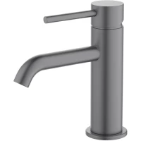 Смеситель для раковины Aquatek Европа AQ1310BGM без донного клапана, оружейная сталь матовый