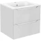 Комплект мебели белый глянец 61 см Vincea Norma VMC-2N600GW + VCB-2N600W + VLM-2J600 - 3