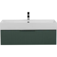 Тумба под раковину Cezares Premium 55425 90,4 см, подвесная, Plisse Verde Opaco