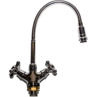 Смеситель для кухни D-Lin D153819-Q с гибким изливом, хром