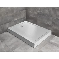 Душевой поддон Radaway Doros F Compact Stone White SDRFP1490-05-04S 140x90 см, акриловый, прямоугольный, белый