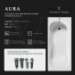 Ванна чугунная Vinsent Veron Aura VAU1507542 150x75 см, белый