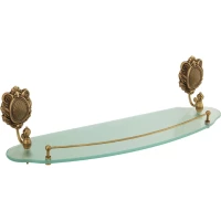 Полка стеклянная 55 см Migliore Cleopatra ML.CLE-60.720.BR