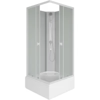 Душевая кабина 90x90x195 см Niagara P90/26Q/MT/BK матовое