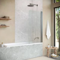 Шторка на ванну Vegas Glass EV NOVO 76 11 02 R 76 см R, профиль оружейная сталь, стекло шиншилла