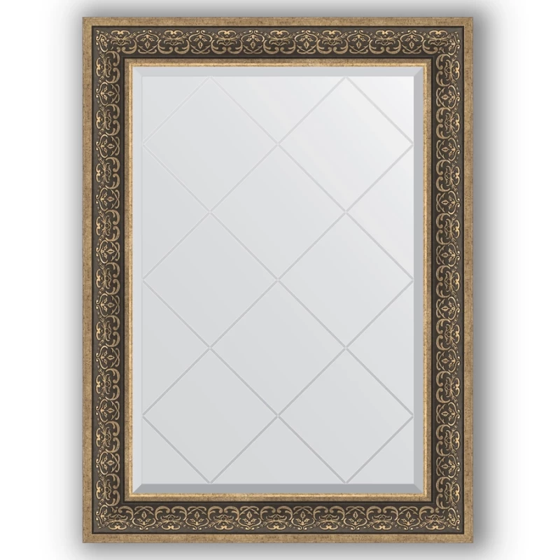 Зеркало 79x106 см вензель серебряный Evoform Exclusive-G BY 4207