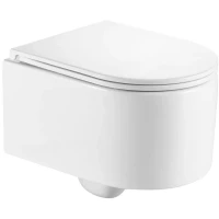 Унитаз подвесной GID Tr2150 безободковый, с сиденьем микролифт, белый