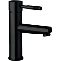 Смеситель для раковины Webert Rimini RI830102560 с донным клапаном, черный матовый