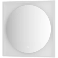 Зеркало 70x70 см белый матовый Defesto Eclipse DF 2227S