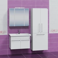 Комплект мебели белый глянец 81,5 см Санта Вегас 226036 + FOCTEP80 + 113011