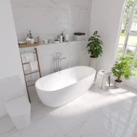 Акриловая ванна Grossman Classic GR-2502 160x80 см, отдельностоящая, белый глянец