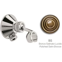 Подключение для душевого шланга с держателем Emmevi C06935/BR бронза