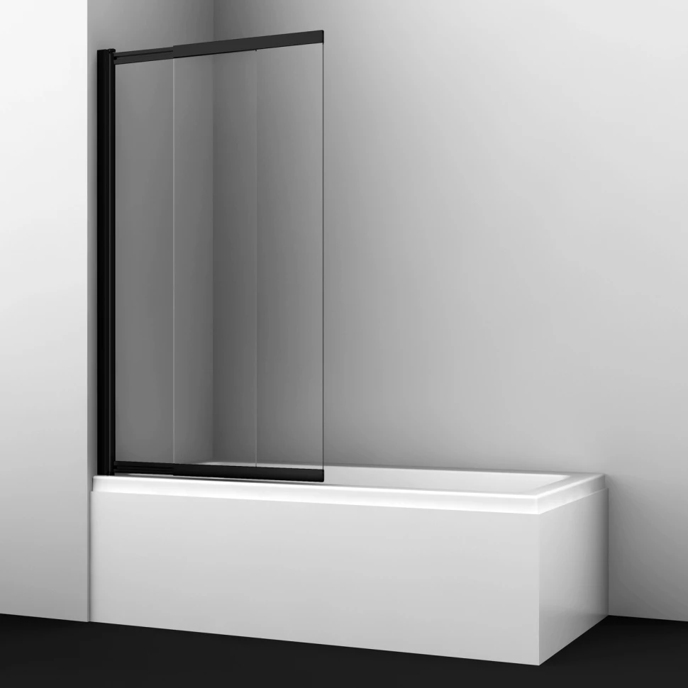 Шторка для ванны 100 см WasserKRAFT Dill 61S02-100 прозрачное шторка для ванны 80 см wasserkraft abens 20w01 80mb прозрачное