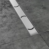 Душевой трап (лоток) Ravak Chrome X01621 75 см, с решеткой, перфорированный, нержавеющая сталь