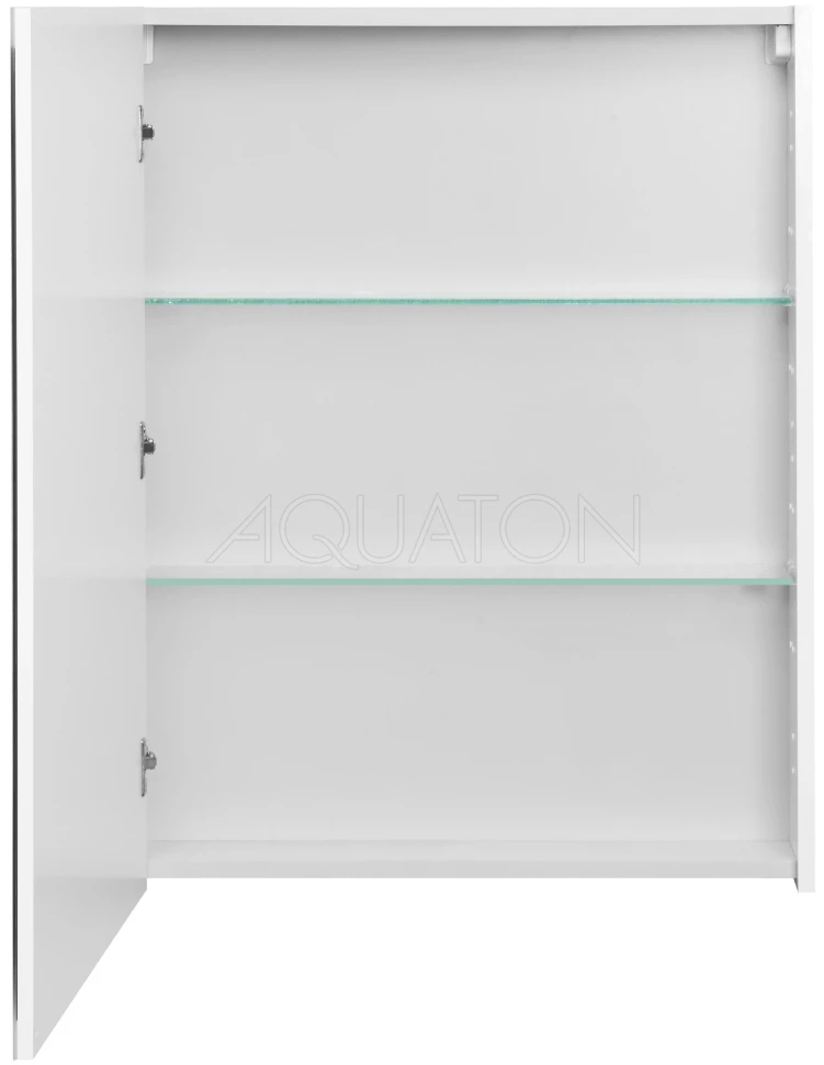 Зеркальный шкаф 65х81 см белый глянец L/R Акватон Нортон 1A249102NT010 - фото 2