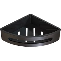 Полка для ванной Knotlor Линия CS105GM 20,5x20,5 см, угловая, вороненая сталь