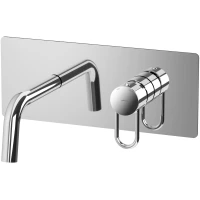 Смеситель для раковины Paffoni Joker JK104CR встраиваемый, без донного клапана, хром