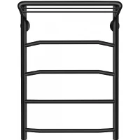 Полотенцесушитель водяной Secado Агата 1СП 4673739223086 600x632, черный матовый