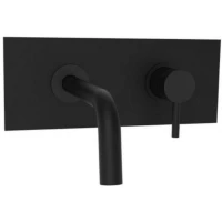 Смеситель для раковины Paffoni Light LIG101NO/M встраиваемый, без донного клапана, черный матовый