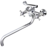 Смеситель для ванны Viko V-1115 универсальный, с душевым гарнитуром, хром