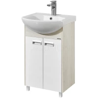 Тумба белый глянец/дуб сомерсет 46,6 см Акватон Бекка 1A210801BAC20