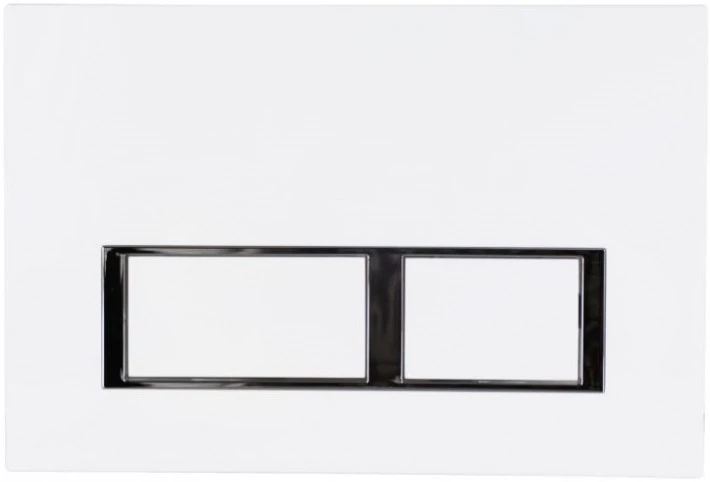 Смывная клавиша Esbano PRK-12GW белый глянец/глянцевый хром/белый глянец ESINPRK12GW - фото 1